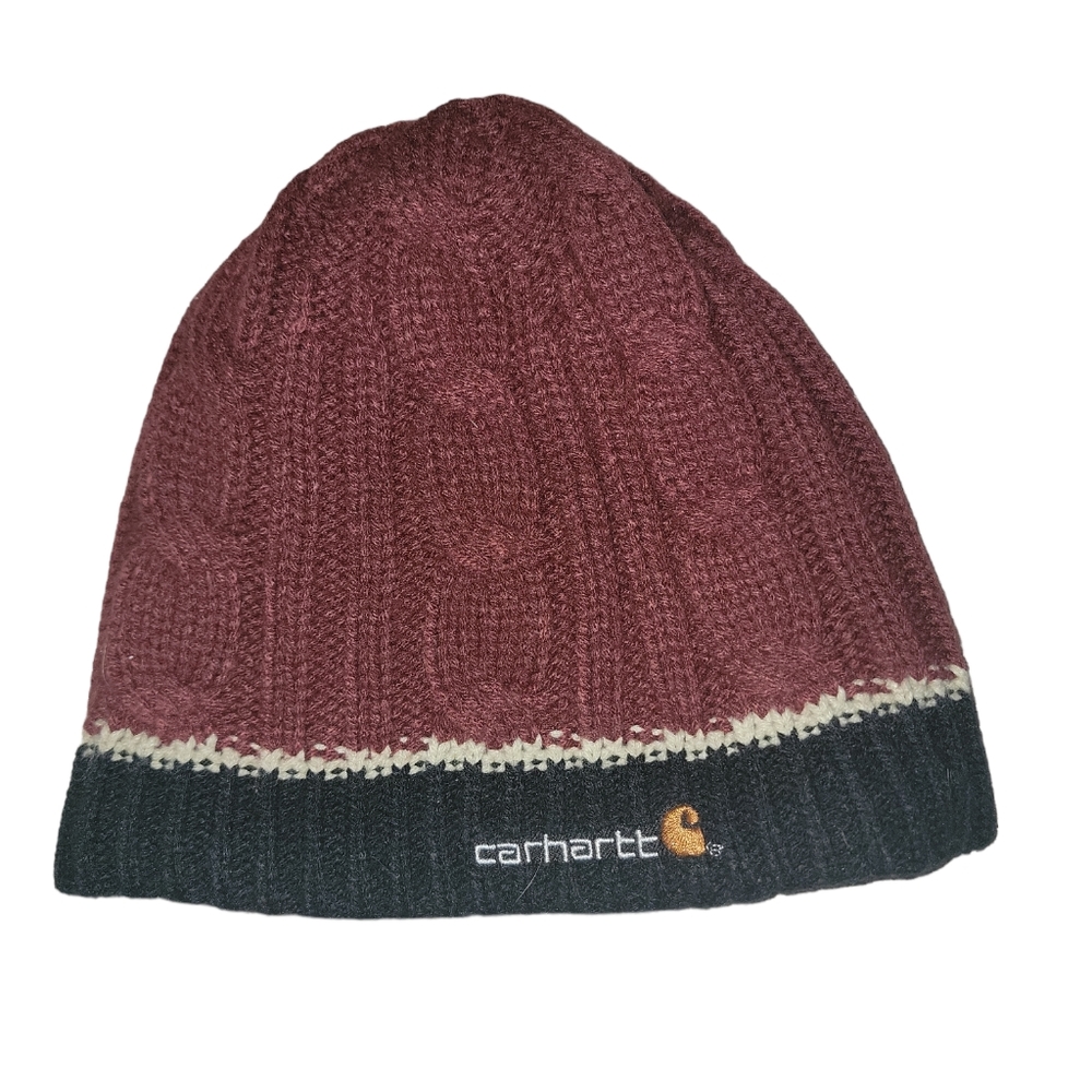 Carhartt Cable Knit Colorblock Beanie OS